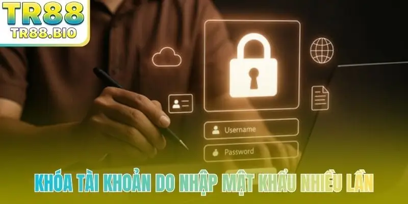 Khóa tài khoản do nhập mật khẩu nhiều lần