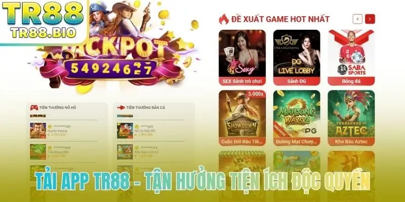 Tải app TR88 - Tận hưởng tiện ích độc quyền